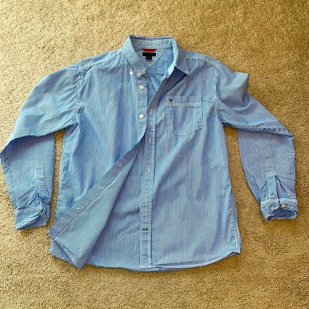 Youth boys Tommy Hilfiger button down shirt